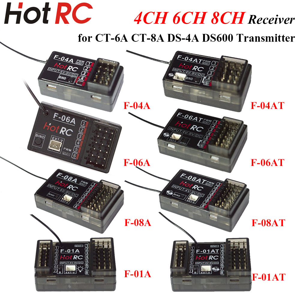 Rc Boat - HOTRC 2.4Ghz 4/6/8 Kanal F-04A F-06AT