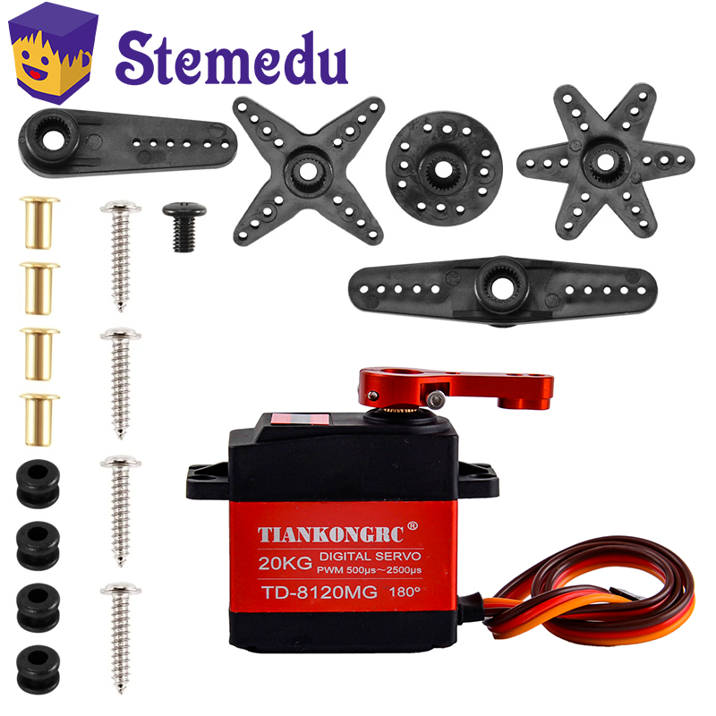Rc Car Servo - TD-8120MG su geçirmez Metal dişli dijital