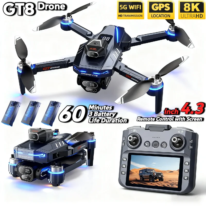Drone E88Pro Rc 4K - LSRC GT8 Drone 4K Profesyonel Çift