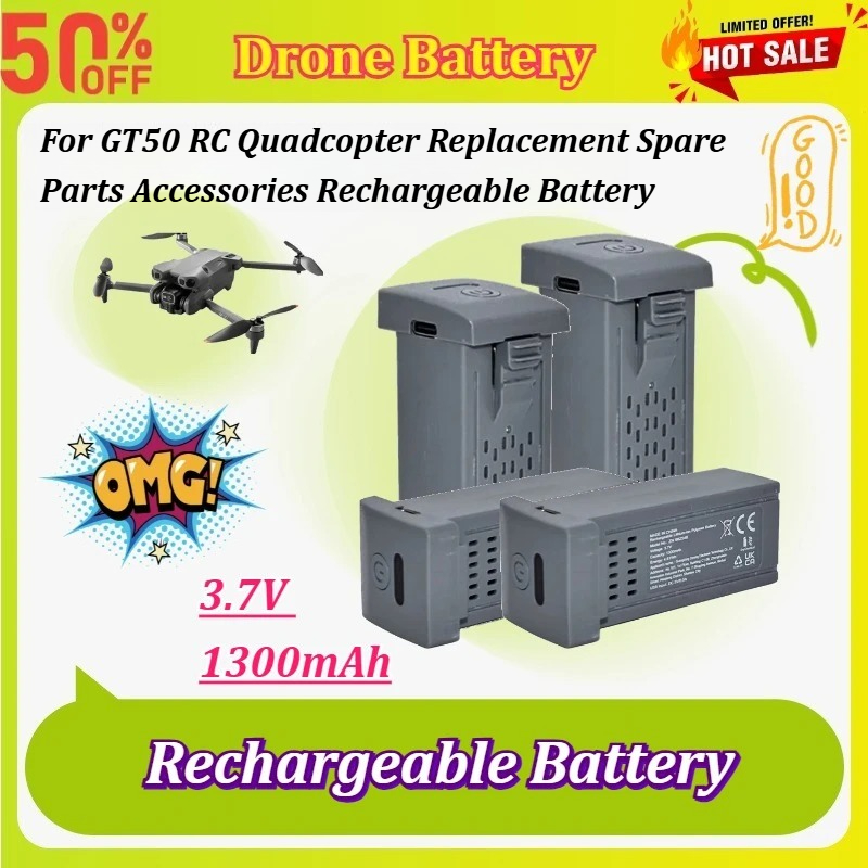 Drone Rc Gt50 - Yeni 1-5 Adet 3.7 V 1300