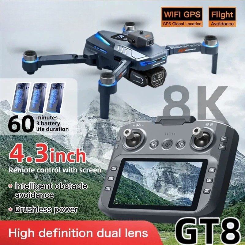 Drone E88Pro Rc 4K - Orijinal GT8 Drone 8K Profesyonel Çift
