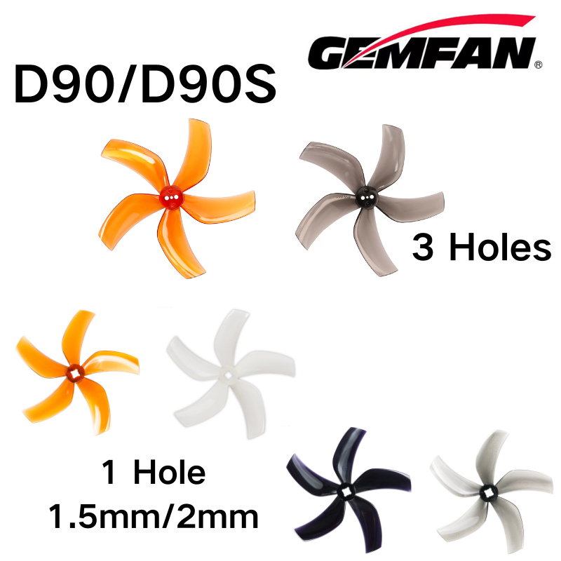 Micro Fpv Quad - D90 5 Bıçaklı Pervane D90-5 Gemfan