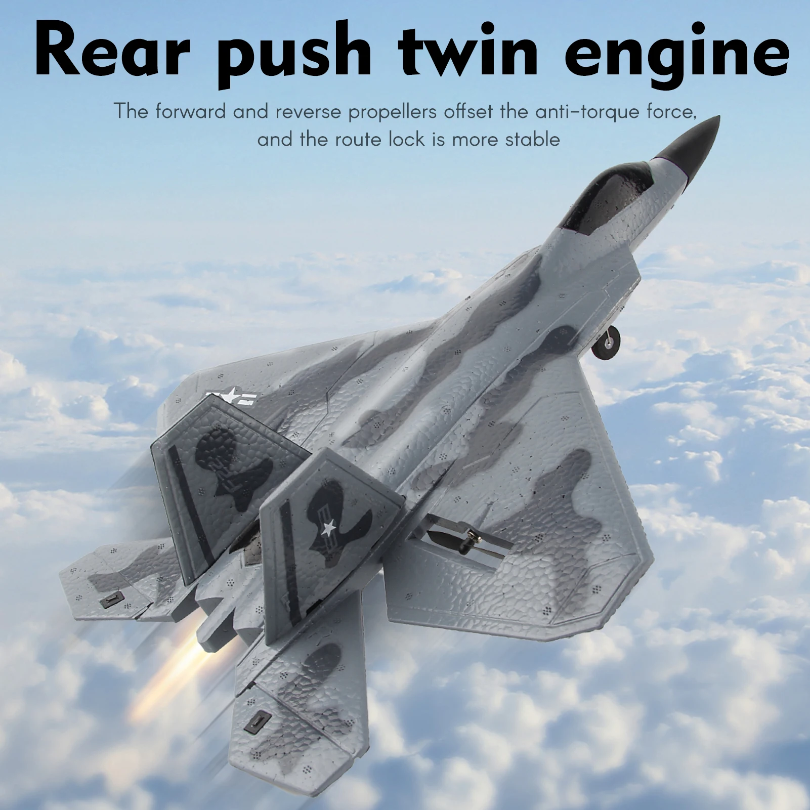 Drone F22 Rc - Köpük RC Uçak F22 Fighter Raptor