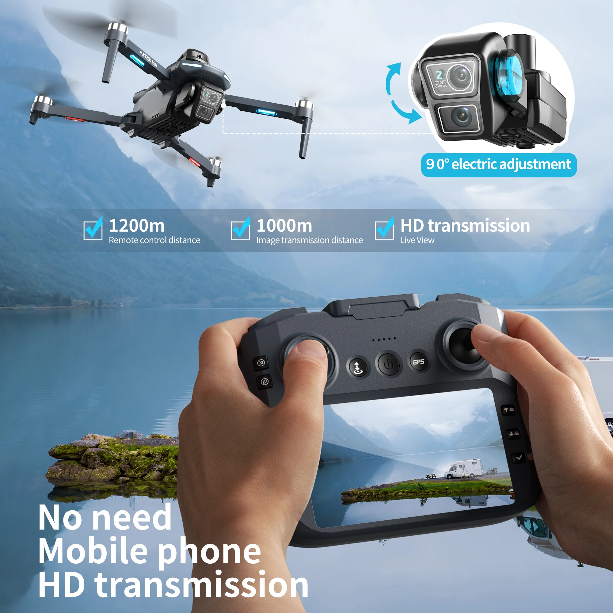 Orijinal XT606 Drone Profesyon - Drone E88Pro Rc 4K incelemesi ve fiyatı
