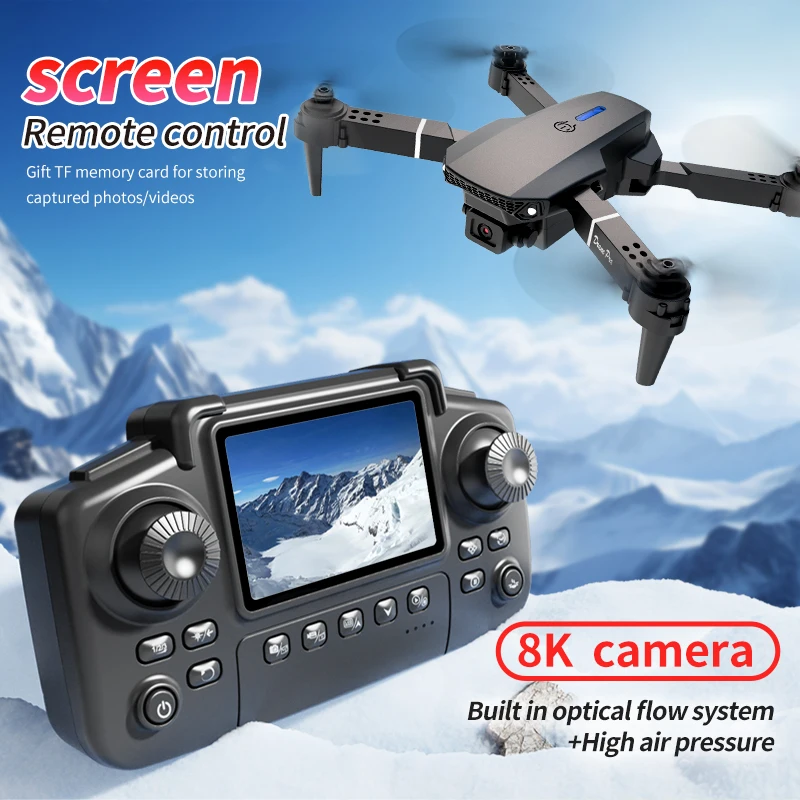 Profesyonel E88 PRO Drone ekra - Dron Rc Quadcopter incelemesi ve fiyatı