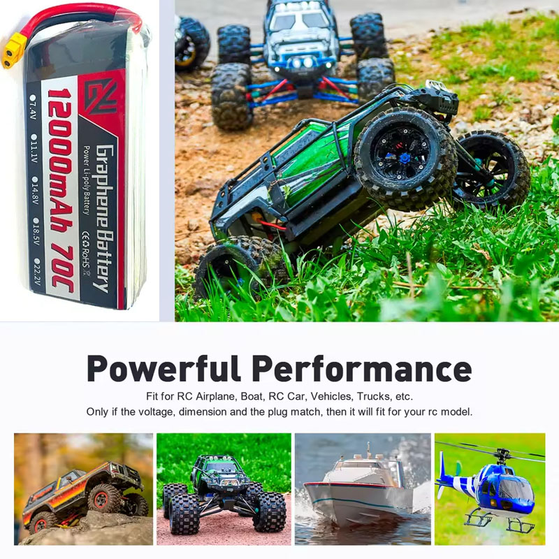 12000mAh 6S 22.2V 70C RC Lipo  - Drone Rc Game incelemesi ve fiyatı