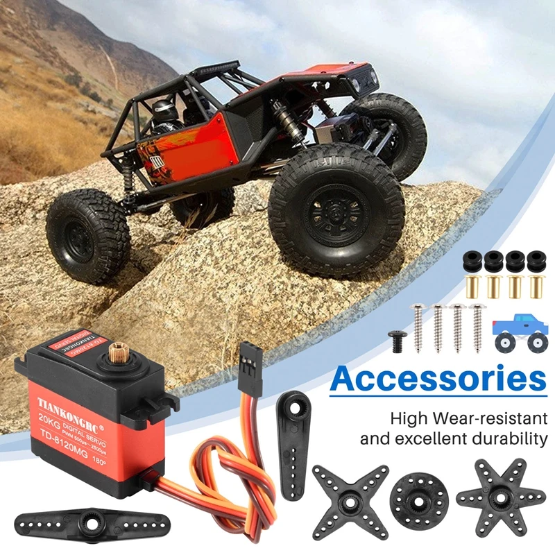 TD-8120MG su geçirmez Metal di - Rc Car Servo incelemesi ve fiyatı