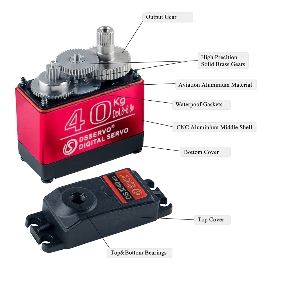 40 KG Dsservo DS3240 Büyük Tor - Rc Car Servo incelemesi ve fiyatı