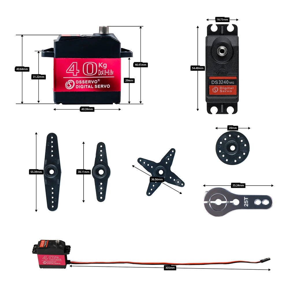 40 KG Dsservo DS3240 Büyük Tor - Rc Car Servo incelemesi ve fiyatı