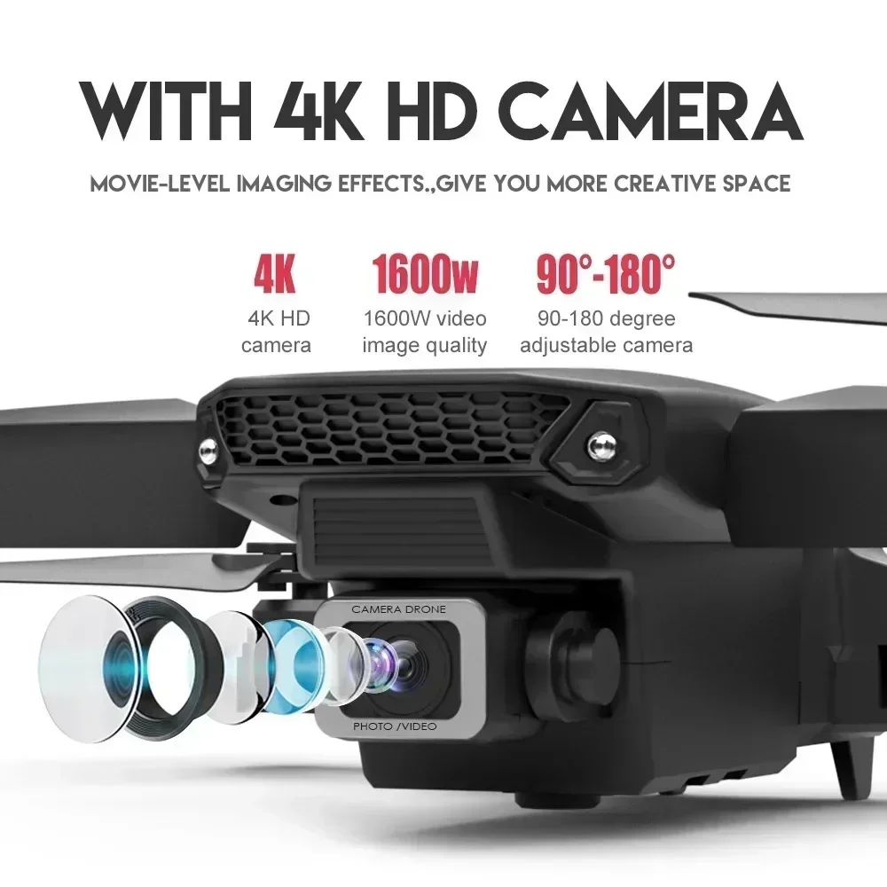 E88 Pro WIFI FPV Drone Geniş A - Drone E88Pro Rc 4K incelemesi ve fiyatı