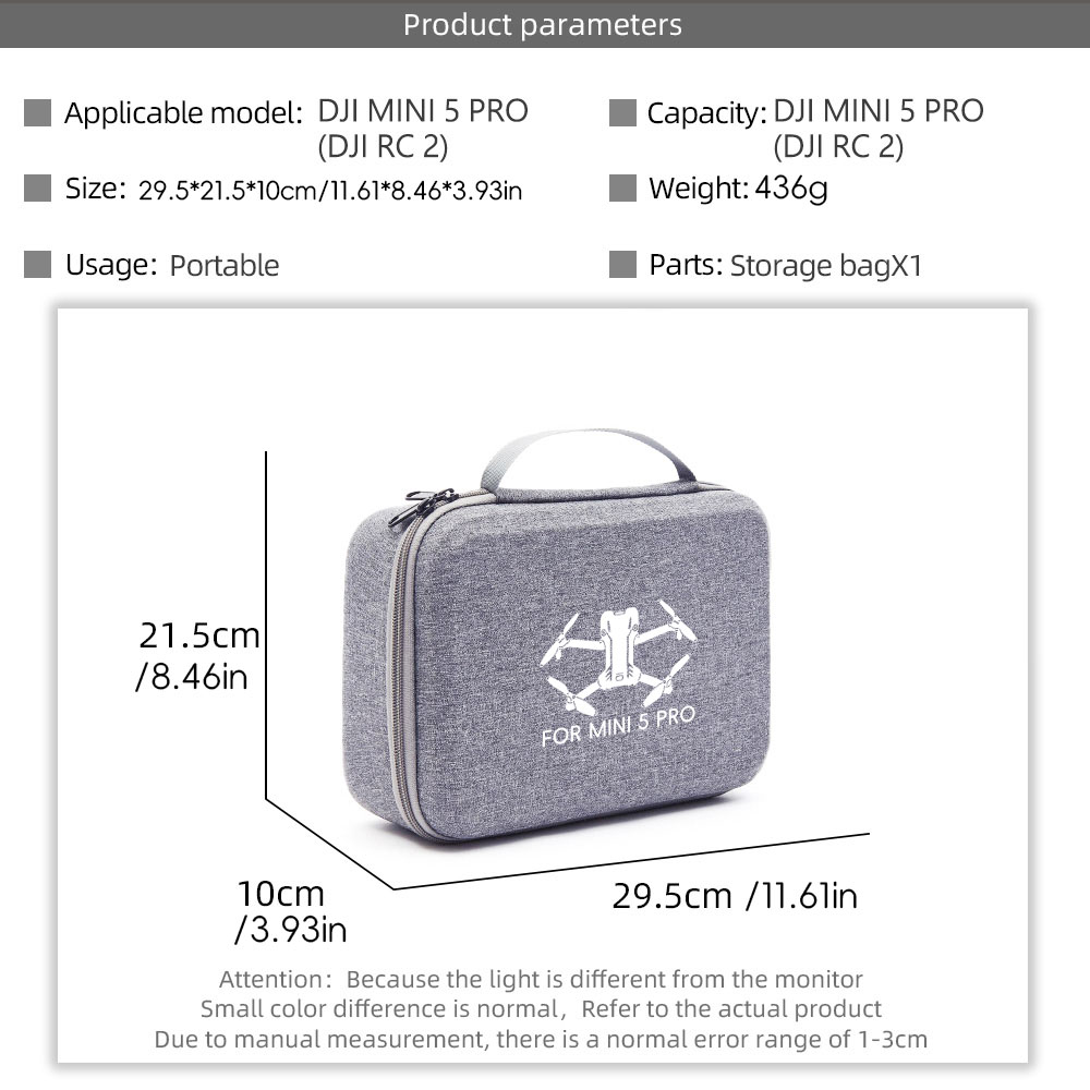 DJI Mini 5 Pro Drone için sakl - Drone Carrying Bag incelemesi ve fiyatı