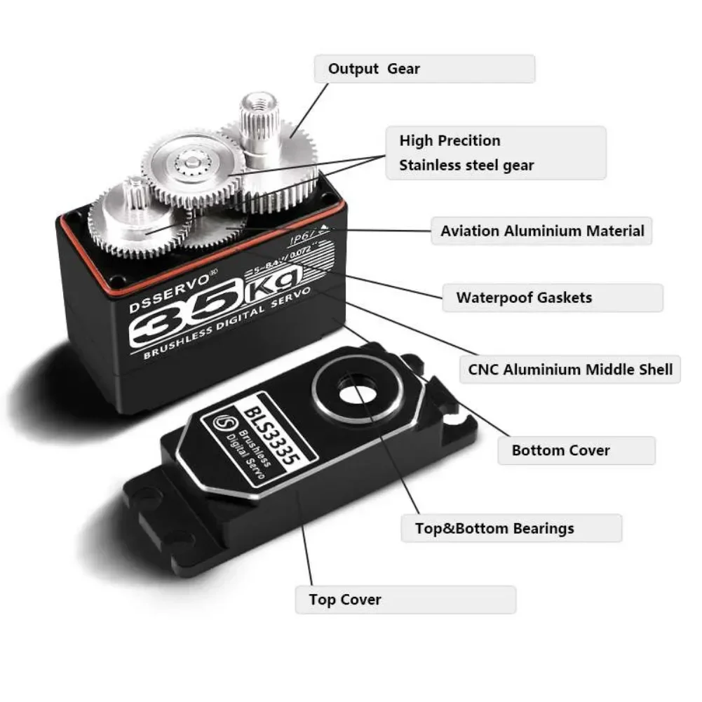 35 KG BLS3335 Dijital Servo Mo - Rc Car Servo incelemesi ve fiyatı