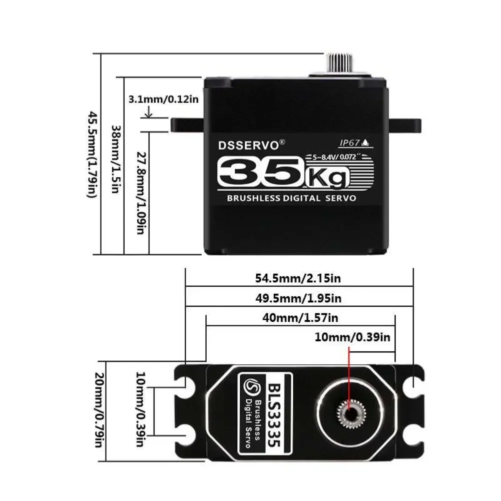 35 KG BLS3335 Dijital Servo Mo - Rc Car Servo incelemesi ve fiyatı
